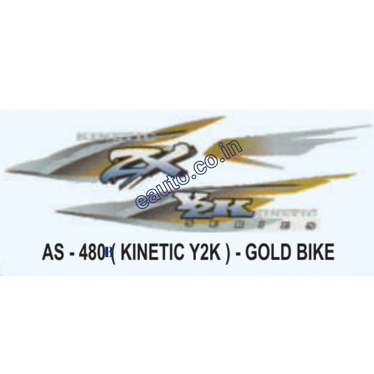 Graphics Sticker Set for Kinetic Y2K | Gold Vehicle | Both Sides