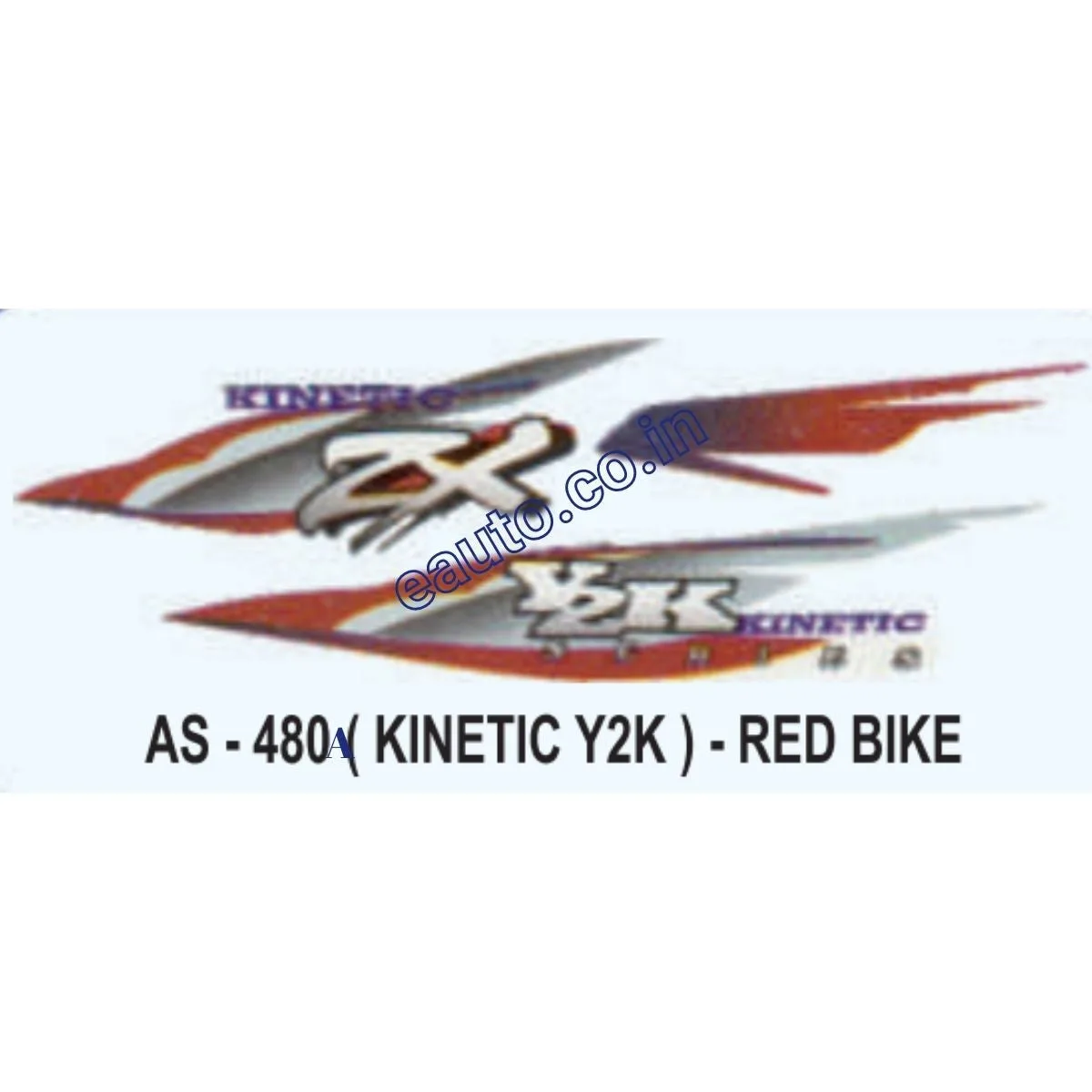 Graphics Sticker Set for Kinetic Y2K | Red Vehicle | Both Sides