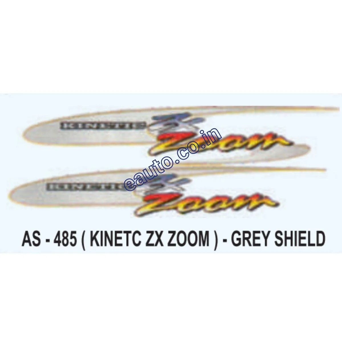 Graphics Sticker Set for Kinetic ZX Zoom | Grey Vehicle | Both Sides