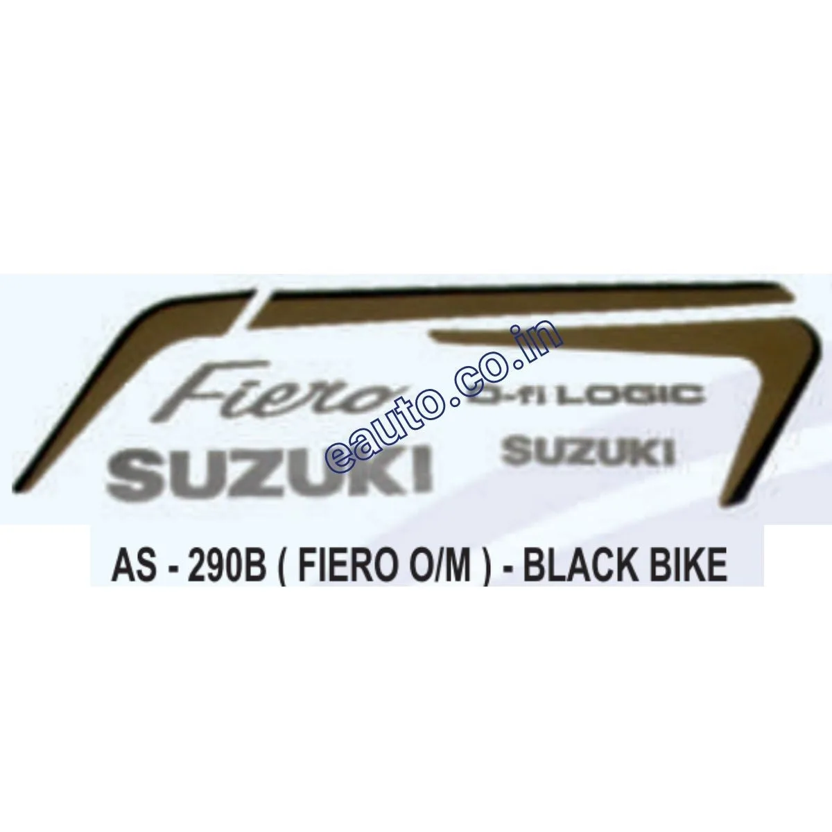 Graphics Sticker Set for Suzuki Fiero | Old Model | Black Vehicle | Both Sides