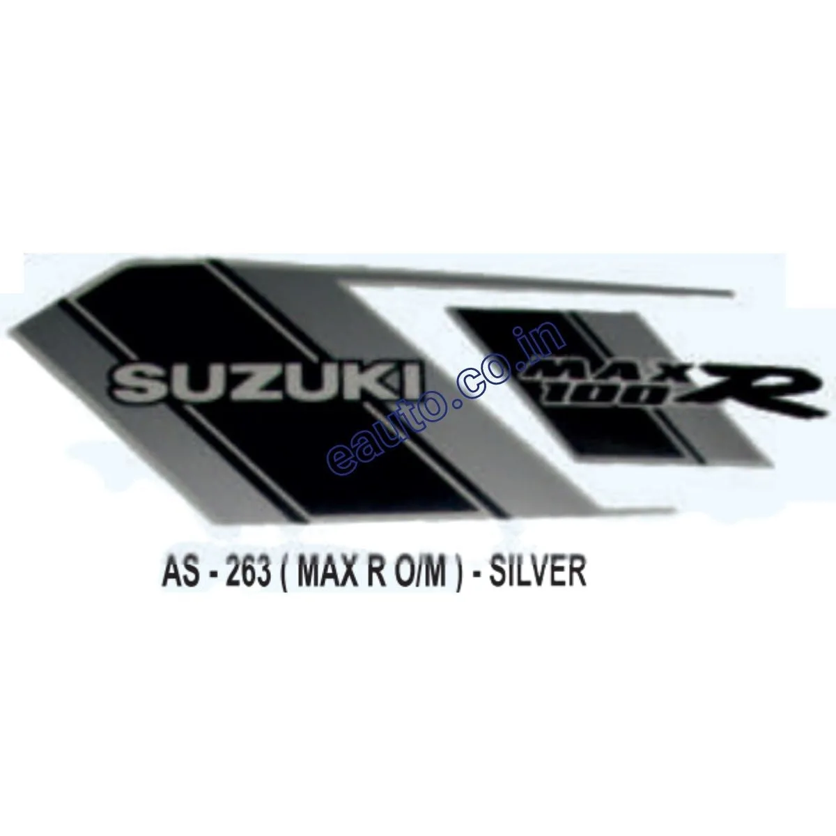 Graphics Sticker Set for Suzuki Max R | Old Model | Silver Vehicle | Both Sides