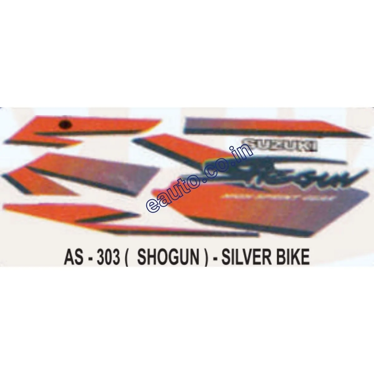 Graphics Sticker Set for Suzuki Shogun | Silver Vehicle | Both Sides