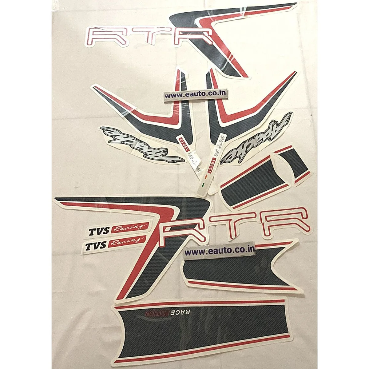 Graphics Sticker Set for TVS Apache RTR Racing | 2020 Model | | Vinyl Decal Set | Both Sides