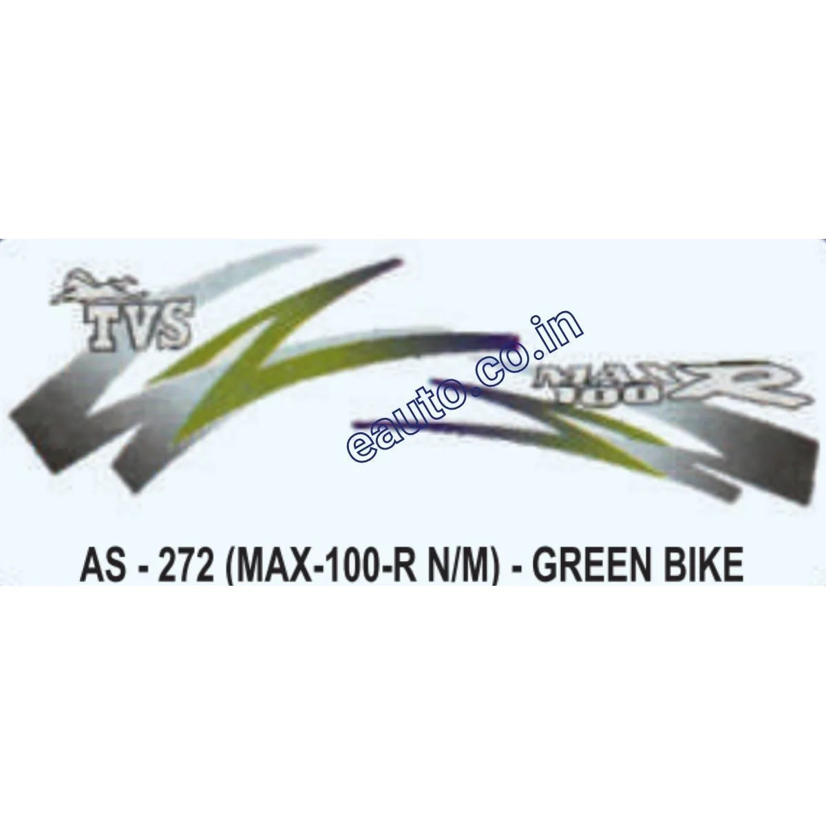Graphics Sticker Set for TVS Max 100 R | New Model | Green Vehicle | Both Sides