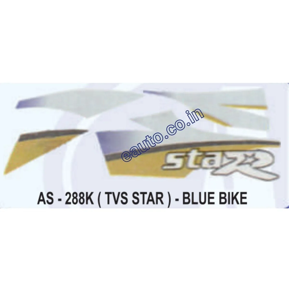 Graphics Sticker Set for TVS TVS Star | Blue Vehicle | Both Sides