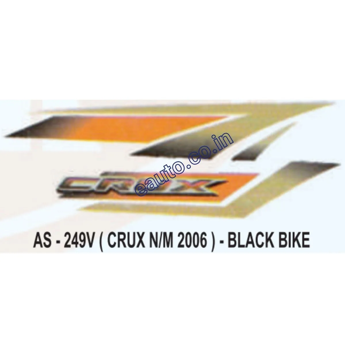 Graphics Sticker Set for Yamaha Crux | New 2006 Model | Black Vehicle | Both Sides