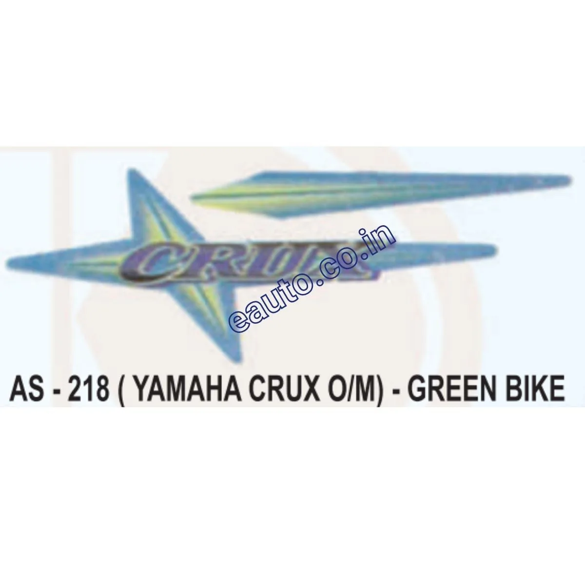 Graphics Sticker Set for Yamaha Crux | Old Model | Green Vehicle | Both Sides