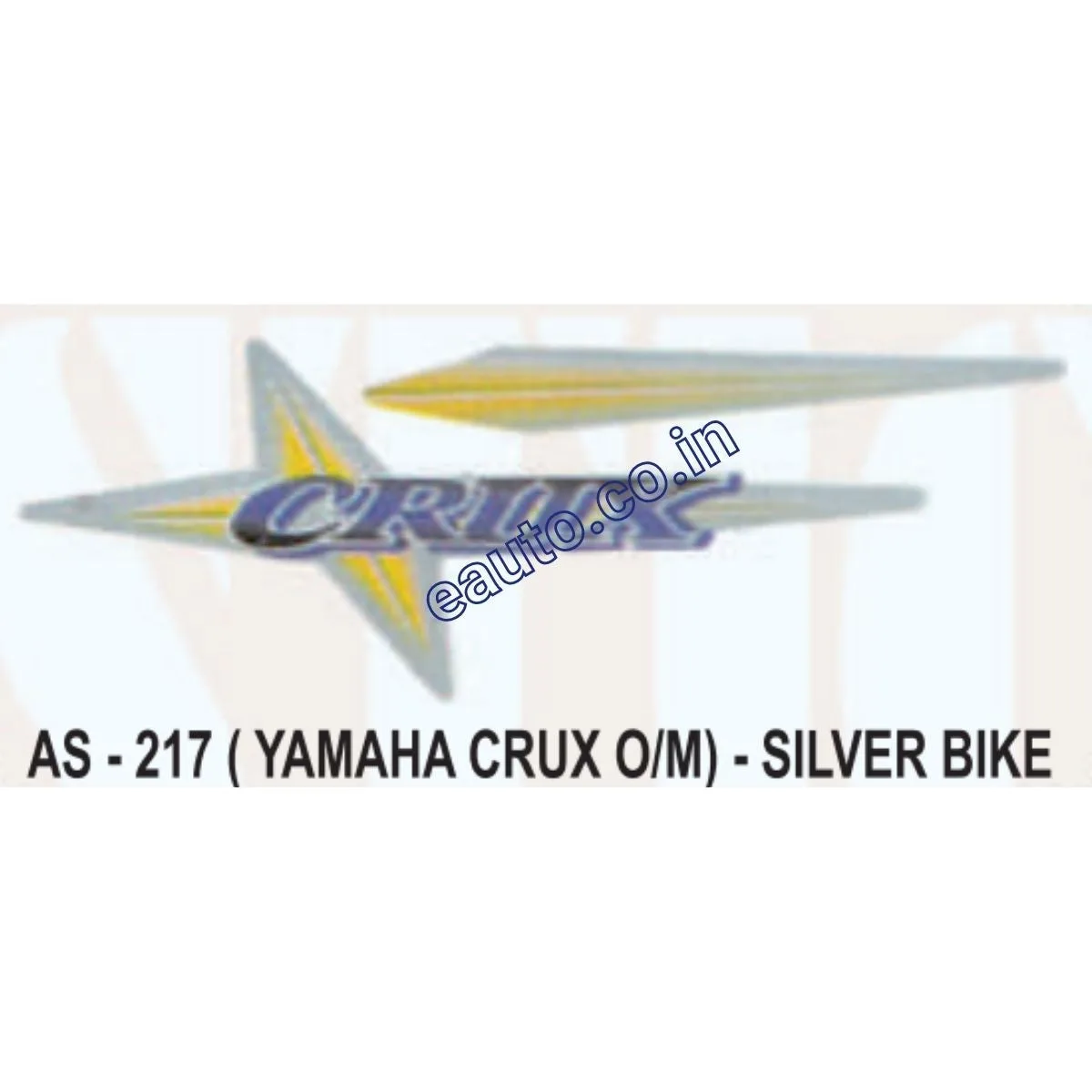 Graphics Sticker Set for Yamaha Crux | Old Model | Silver Vehicle | Both Sides
