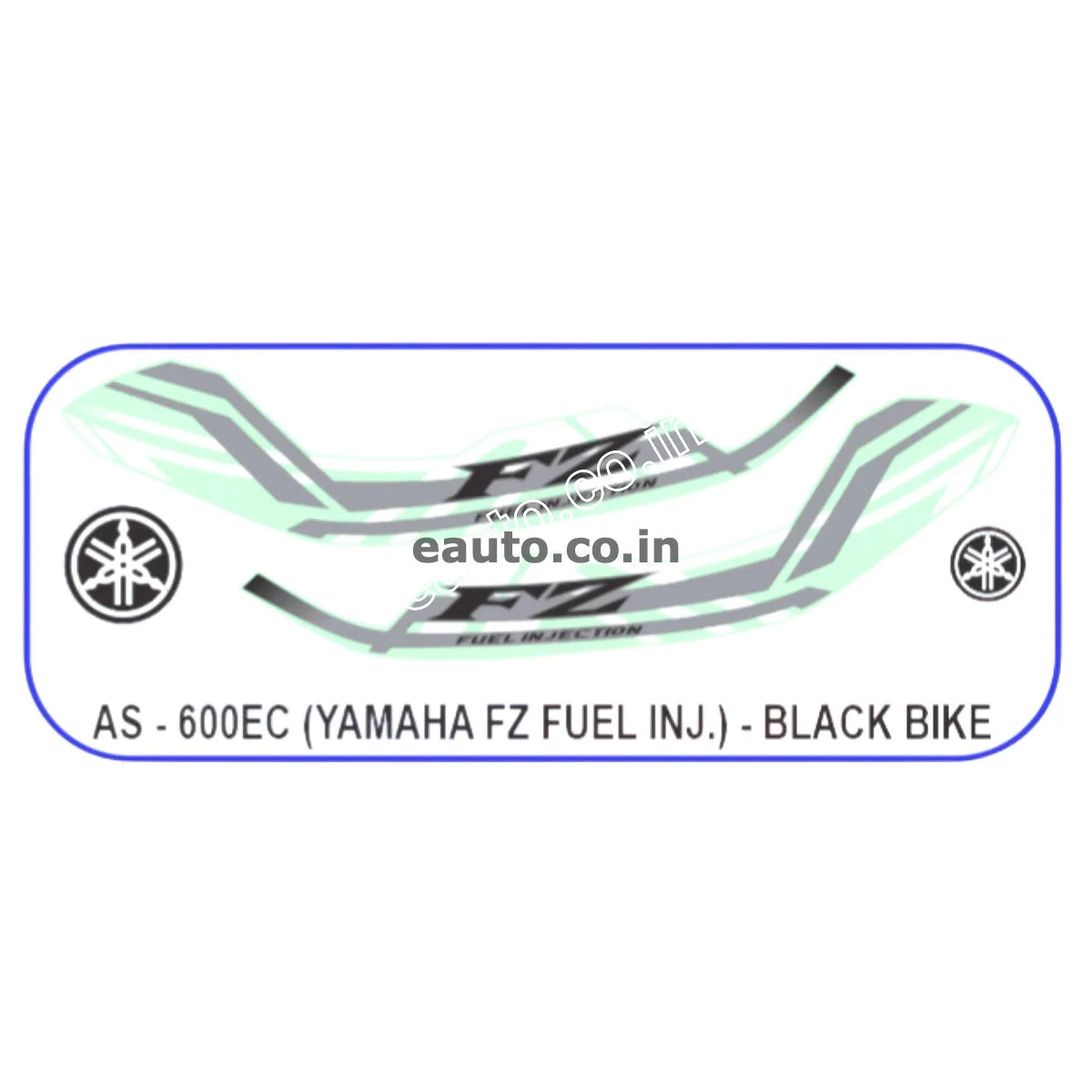 Graphics Sticker Set for Yamaha FZ Fi | Black Vehicle | Both Sides