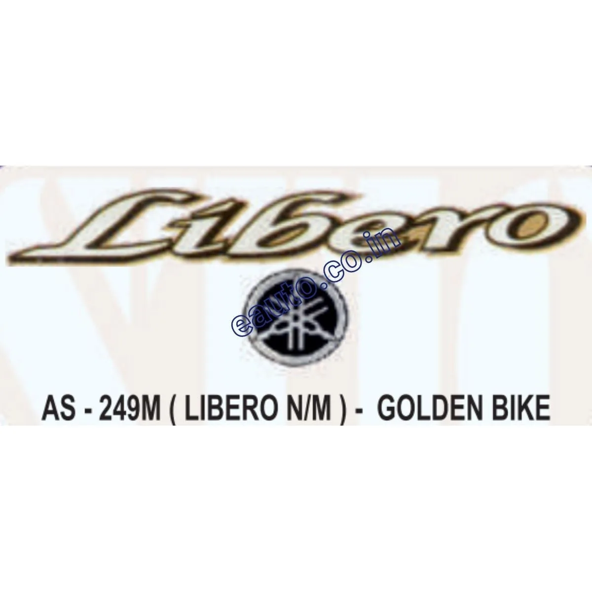 Graphics Sticker Set for Yamaha Libero | New Model | Golden Vehicle | Both Sides