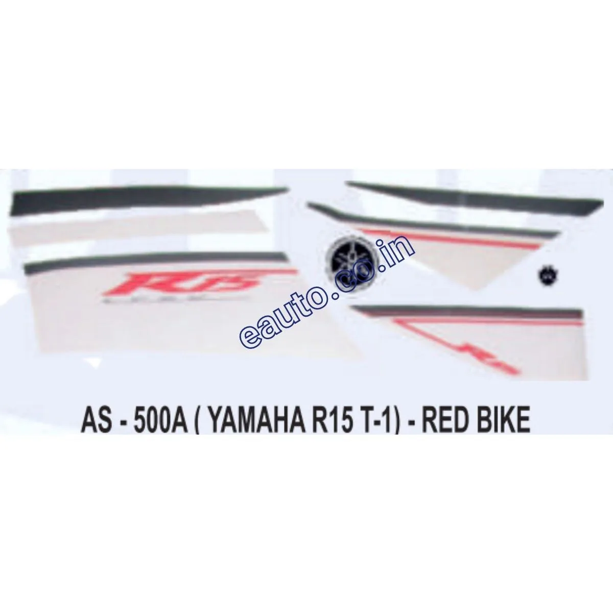 Graphics Sticker Set for Yamaha R15 V1 | Type 1 | Red Vehicle | Both Sides