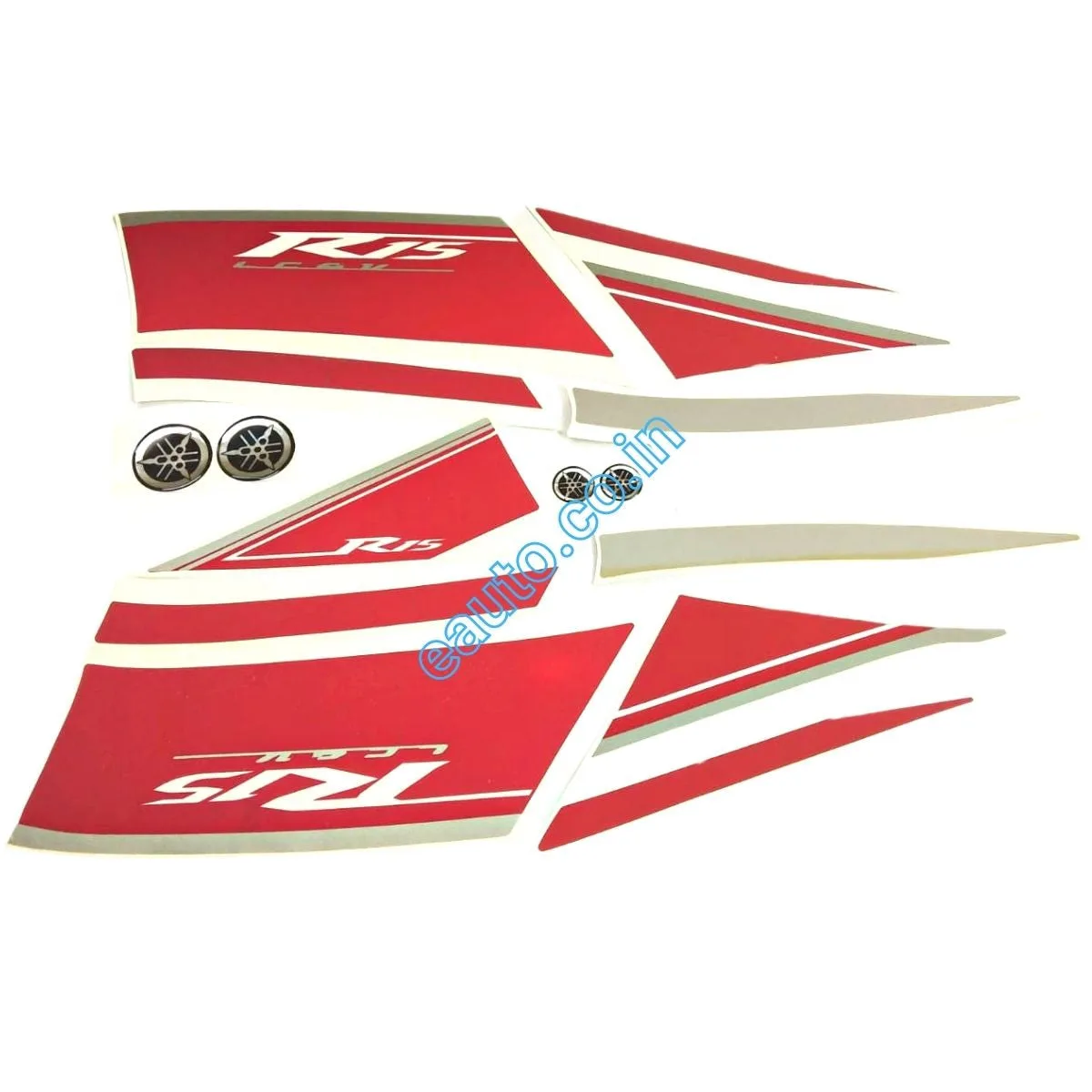 Graphics Sticker Set for Yamaha R15 V1 White Bike | Vinyl Decal Set | 500B | Both Sides