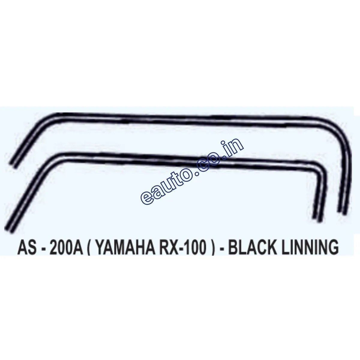 Graphics Sticker Set for Yamaha RX 100 | Black Lining Sticker | Both Sides