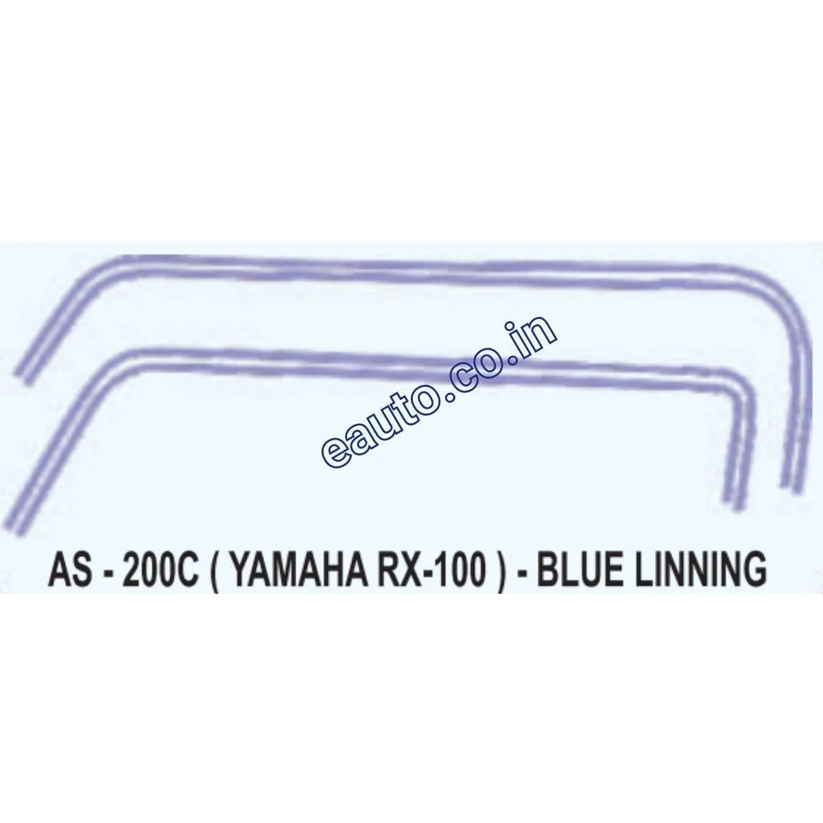 Graphics Sticker Set for Yamaha RX 100 | Blue Lining Sticker | Both Sides