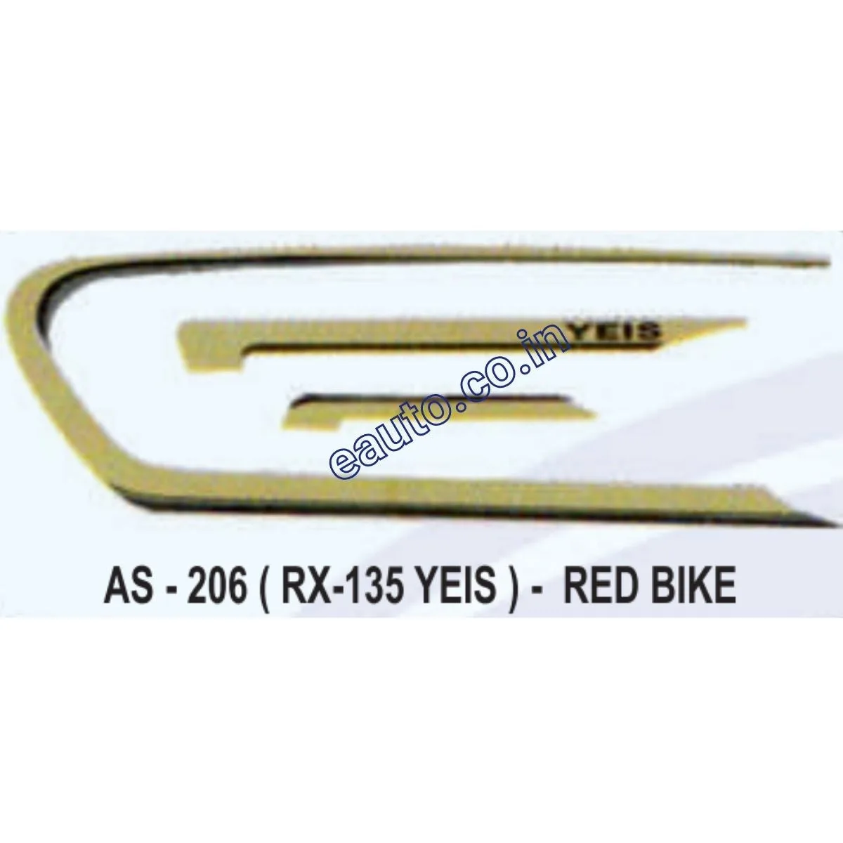 Graphics Sticker Set for Yamaha RX 135 | YEIS | Red Vehicle | Both Sides