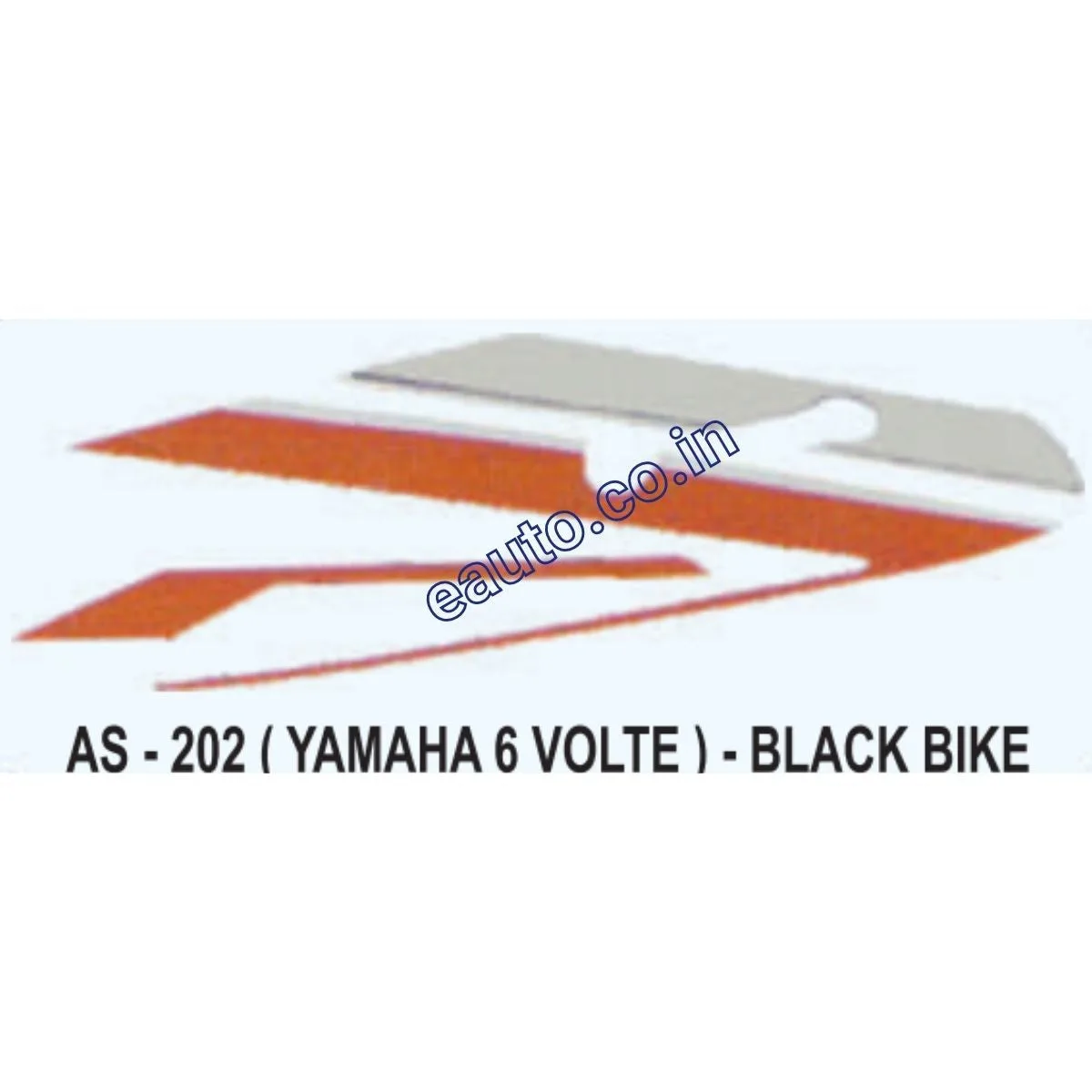 Graphics Sticker Set for Yamaha RX 6 Volt | Black Vehicle | Both Sides