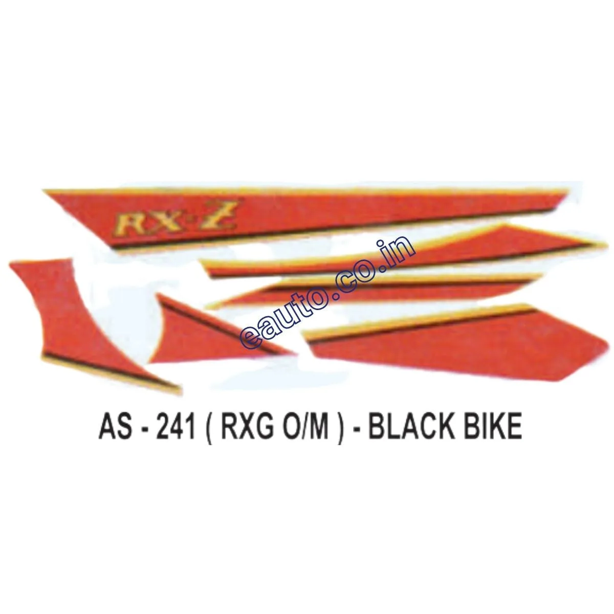 Graphics Sticker Set for Yamaha RX-Z | Old Model | Black Vehicle | Both Sides