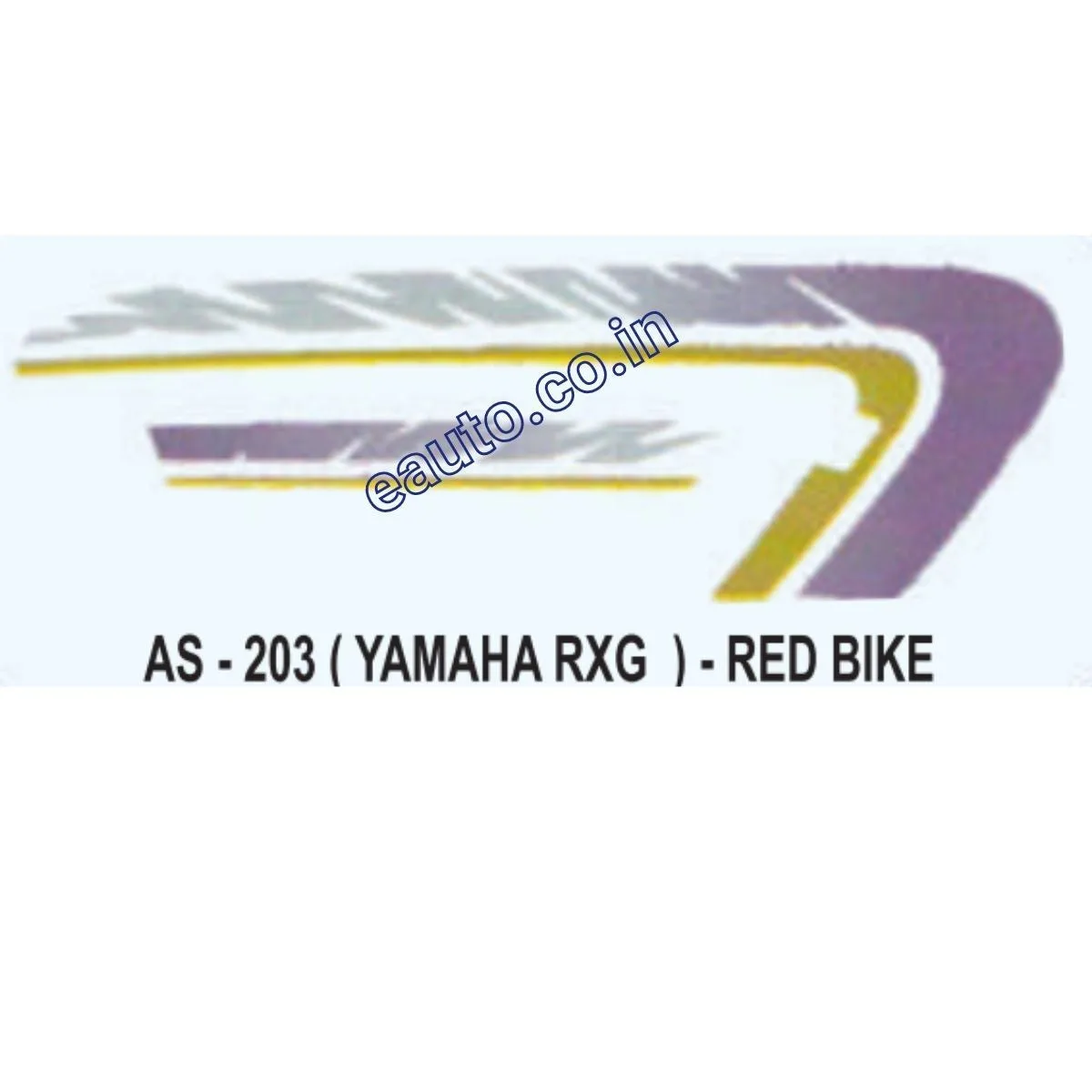Graphics Sticker Set for Yamaha RXG | Red Vehicle | Both Sides