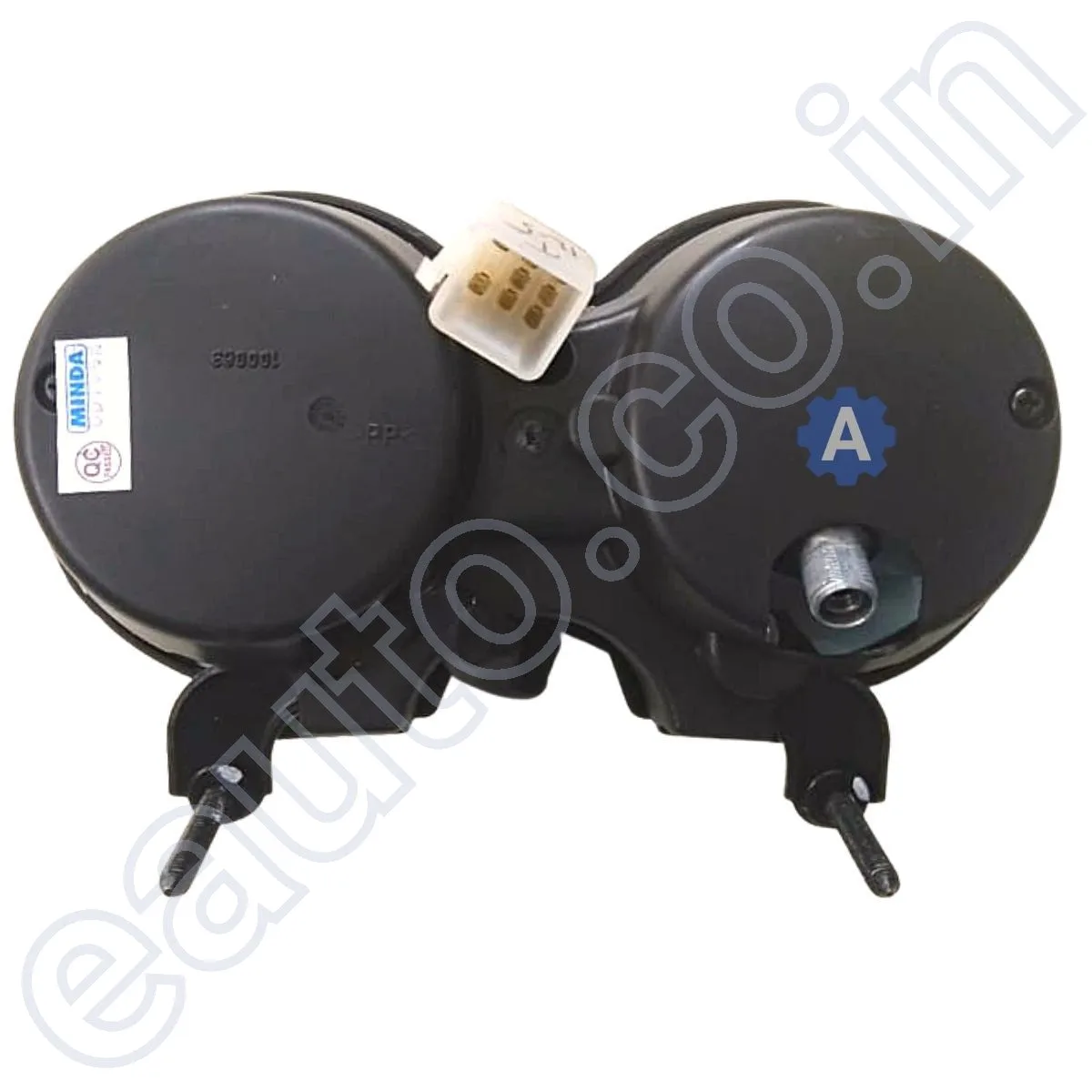 MINDA Analog Speedometer for Bajaj Platina 100 | 8 Pin with White Coupler 2
