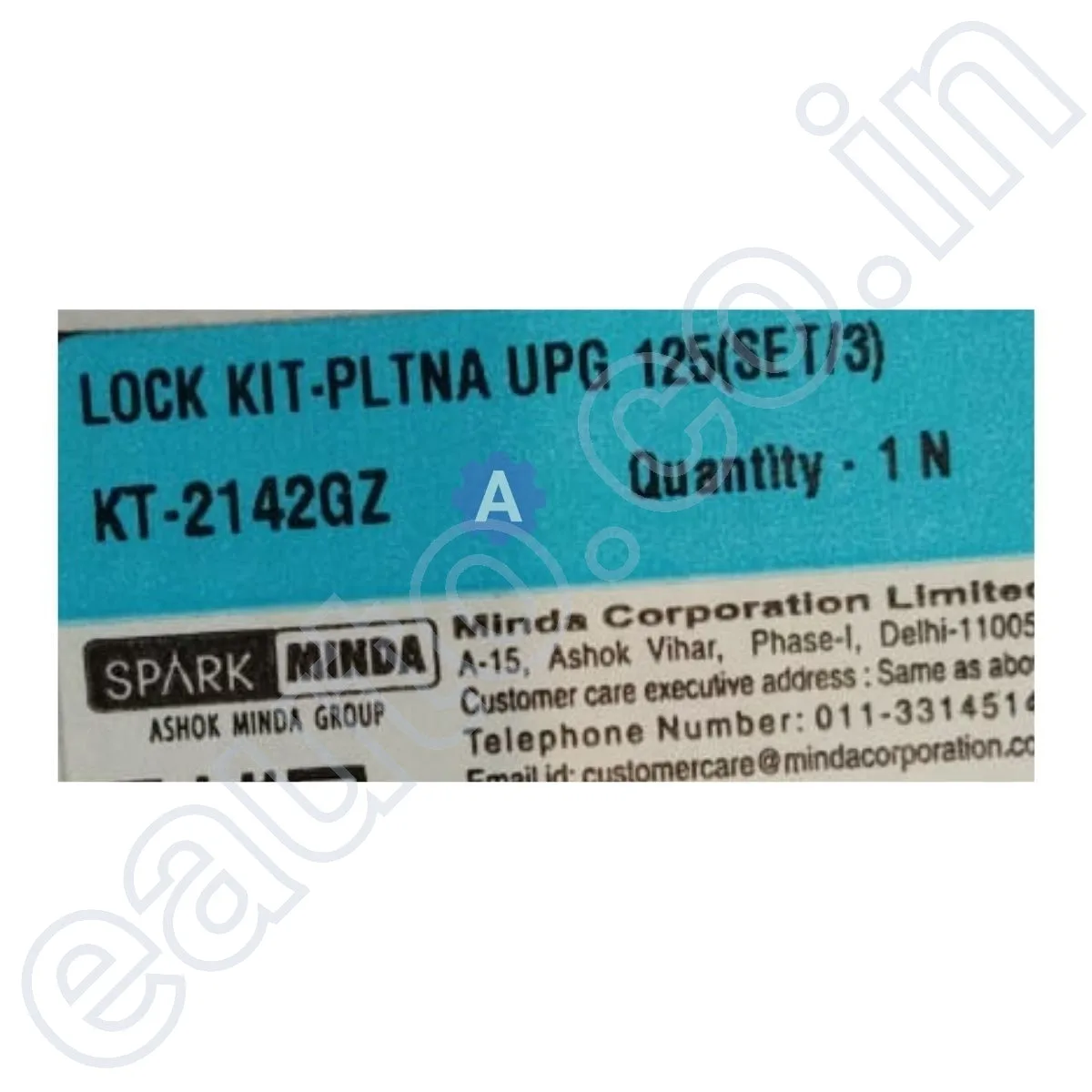 MINDA Lock Set for Bajaj Platina Upgraded 125CC | KT-2142GZ | Set of 3 3