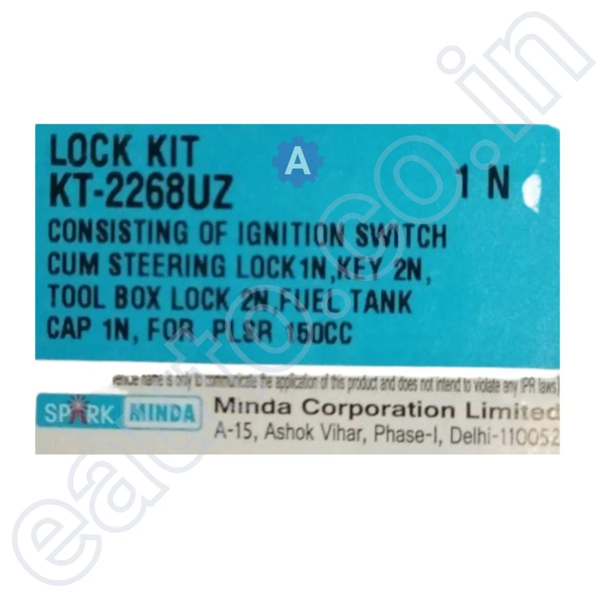 MINDA Lock Set for Bajaj Pulsar 150CC 2 Pin 2