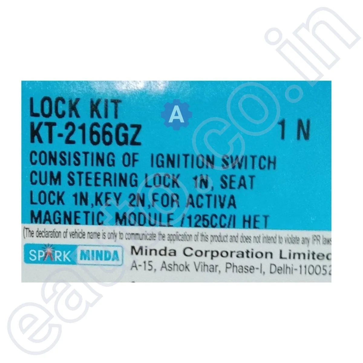 MINDA Lock Set for Honda Activa 125CC | 3G | HET | Magnetic Module 4