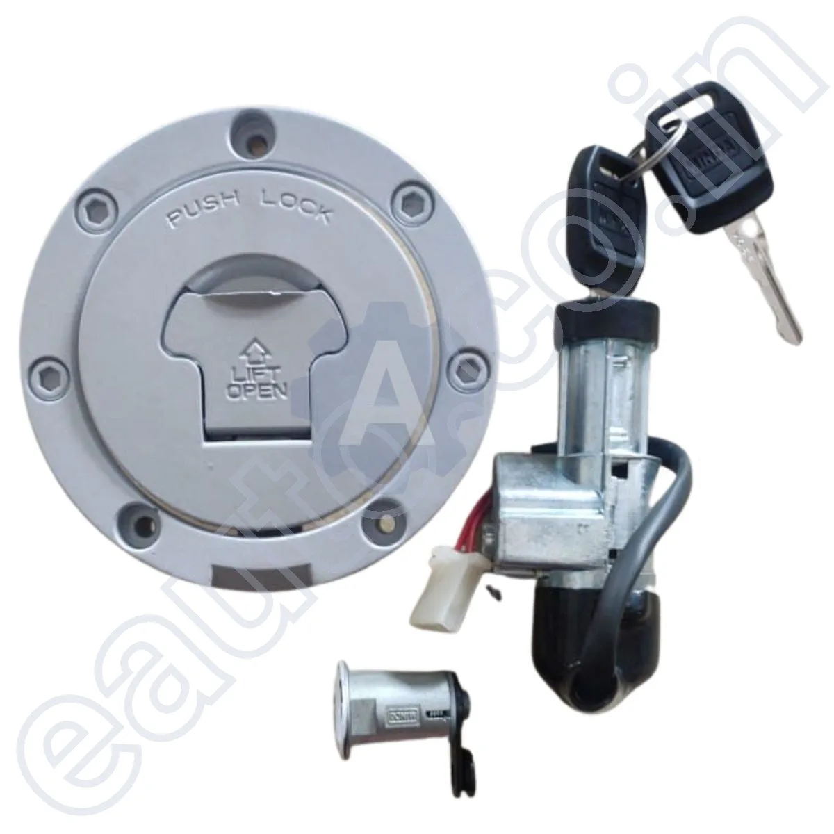 MINDA Lock Set (For Honda Hornet 160 CC) | Set of 3 | Only BS3 Models 2