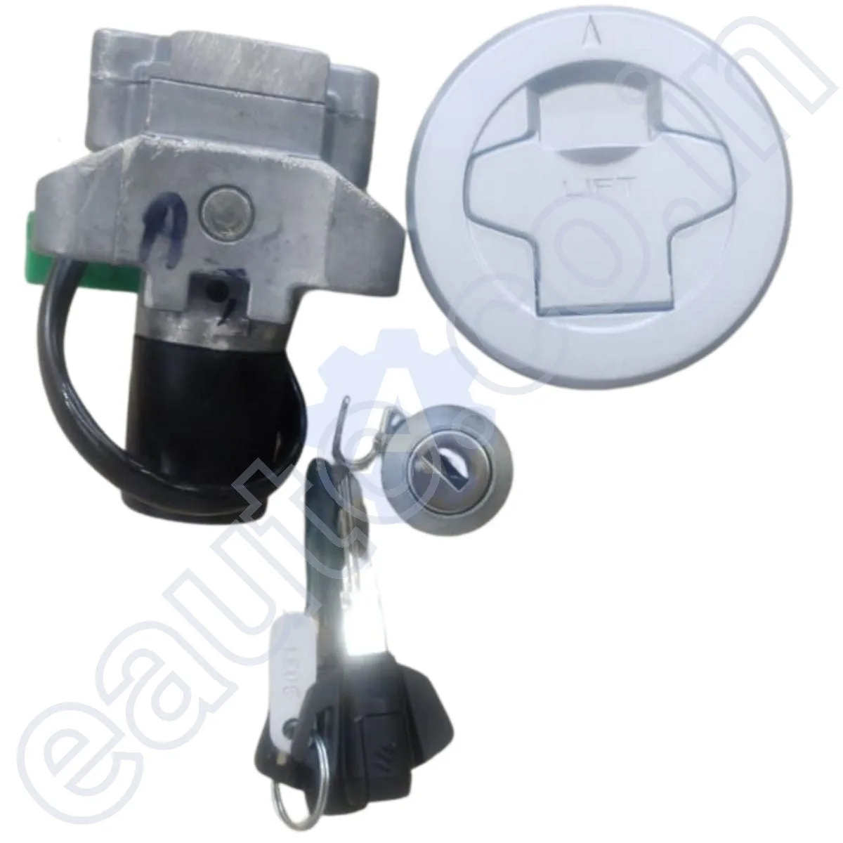 MINDA Lock Set (For Honda Suzuki Gixxer) | Set of 3 | Only BS3 Models | Before Mar 2017 Models 3