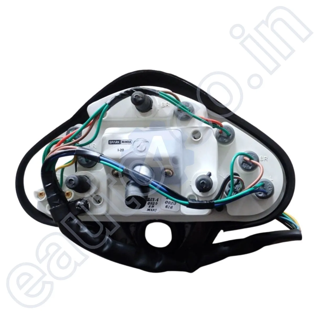 MINDA Analog Speedometer Assembly for Hero Super Splendor (Old Model) | White Fuel Gauge Dial 2