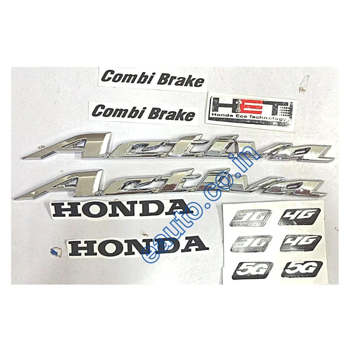 Monogram Set for Honda Activa 3G | 4G | 5G | HET | 3D Decal Graphics