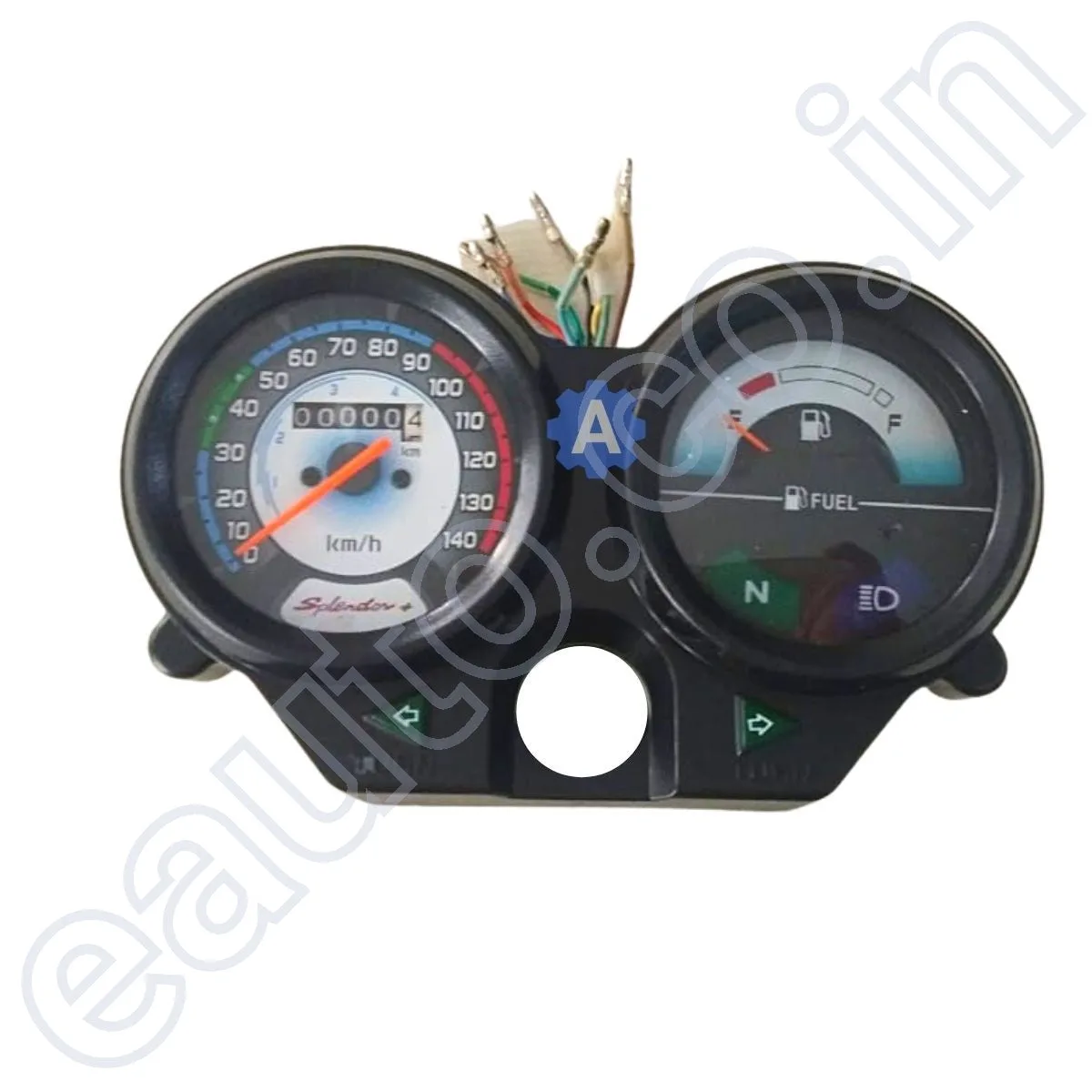 MUKUT Analog Speedometer for Hero Splendor Plus New | With Meter Holder & Blup 2