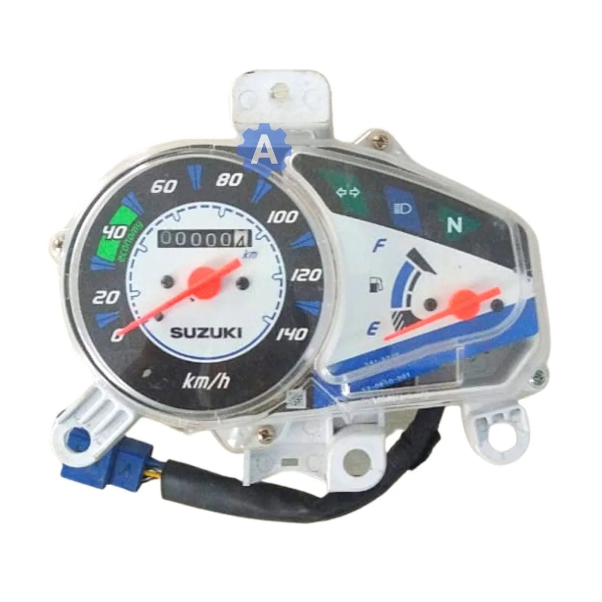 MUKUT Analog Speedometer for Suzuki Hayate | With Meter Holder & Blup
