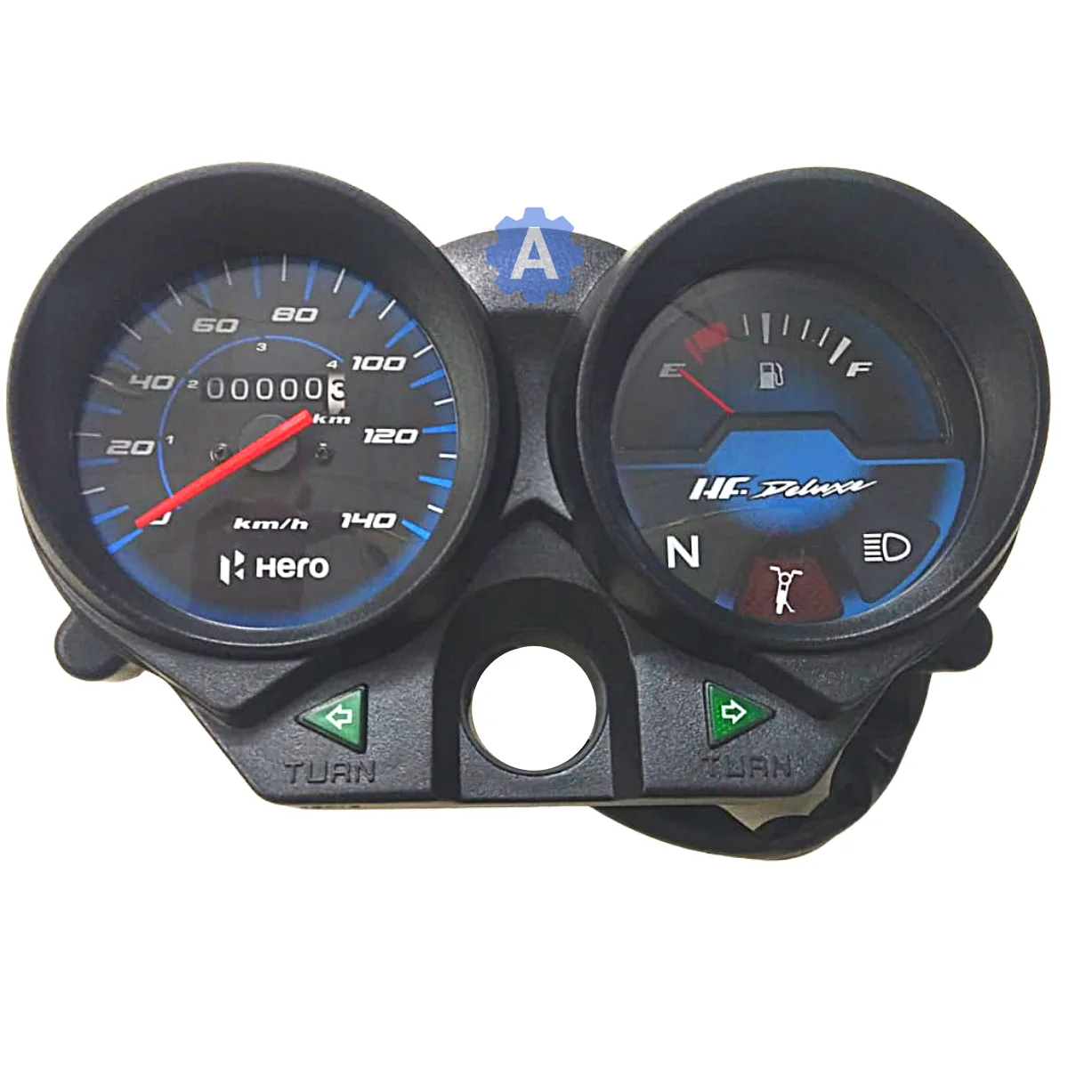 PRICOL Analog Speedometer for Hero HF Deluxe New Model 100CC without Side Stand
