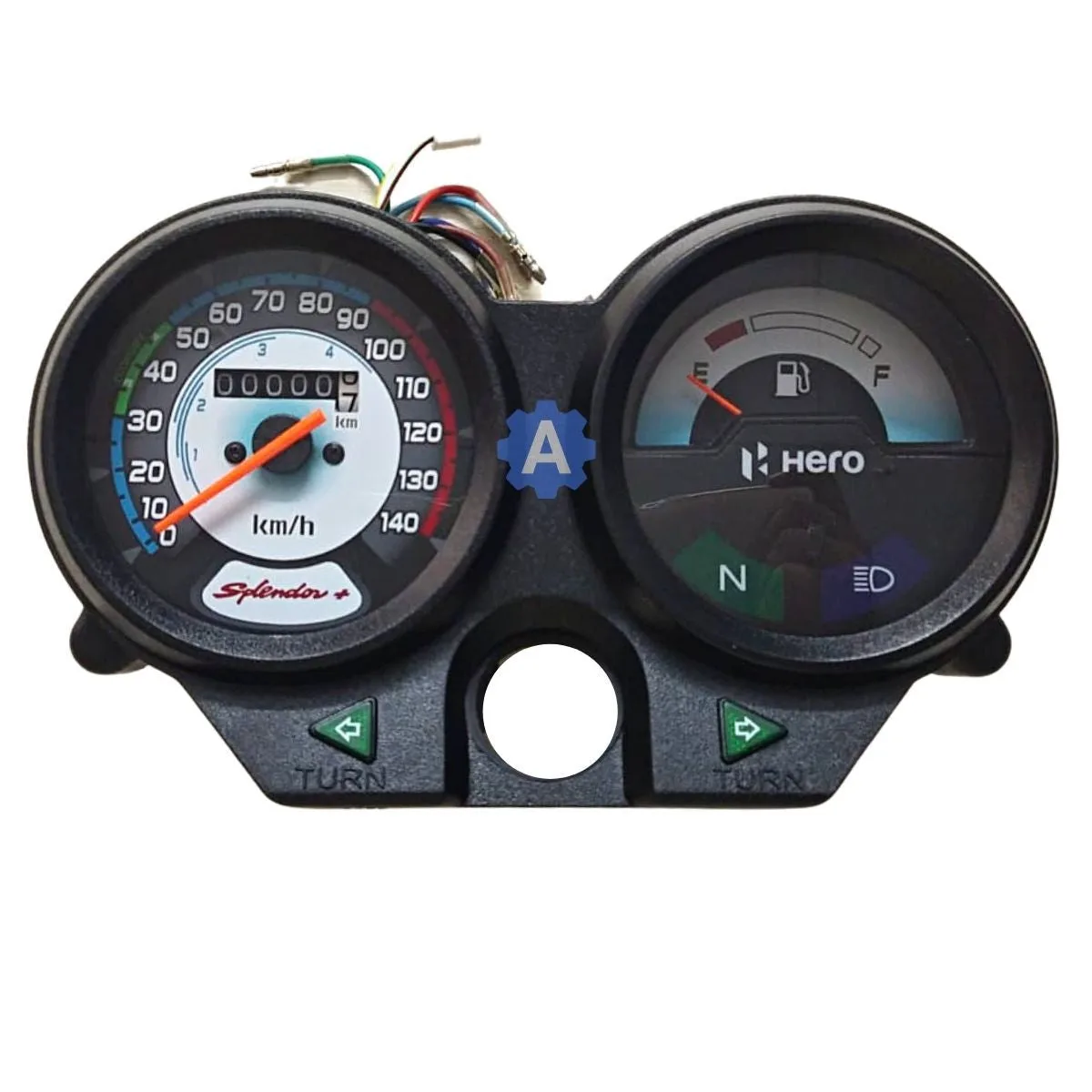 PRICOL Analog Speedometer for Hero Splendor Plus | Grey & White Dial