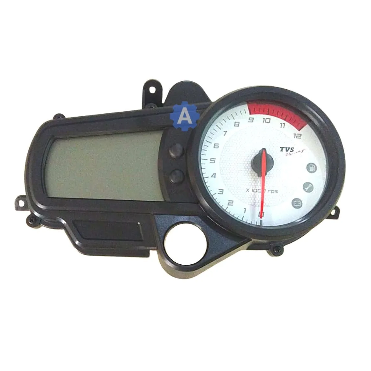 PRICOL Digital Speedometer for TVS Apache RTR 180 | White DIal