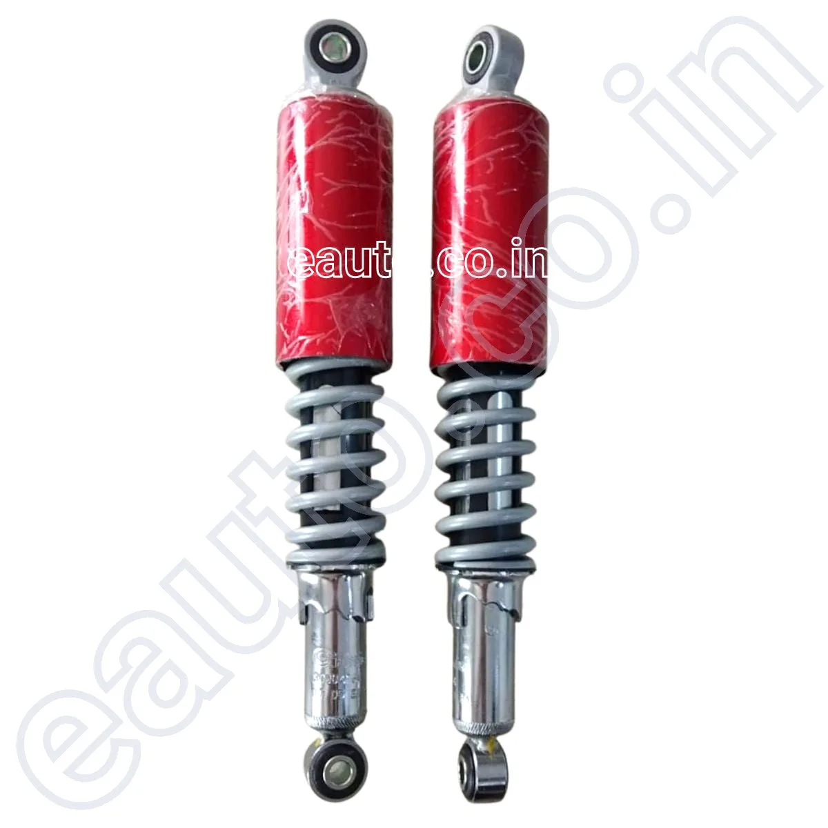 Rear Shock Absorber for Hero Splendor | Splendor Pro | Splendor Plus | Super Splendor | CD Dawn | CD Deluxe | HF Dawn | HF Deluxe | Set of 2 | RED 2