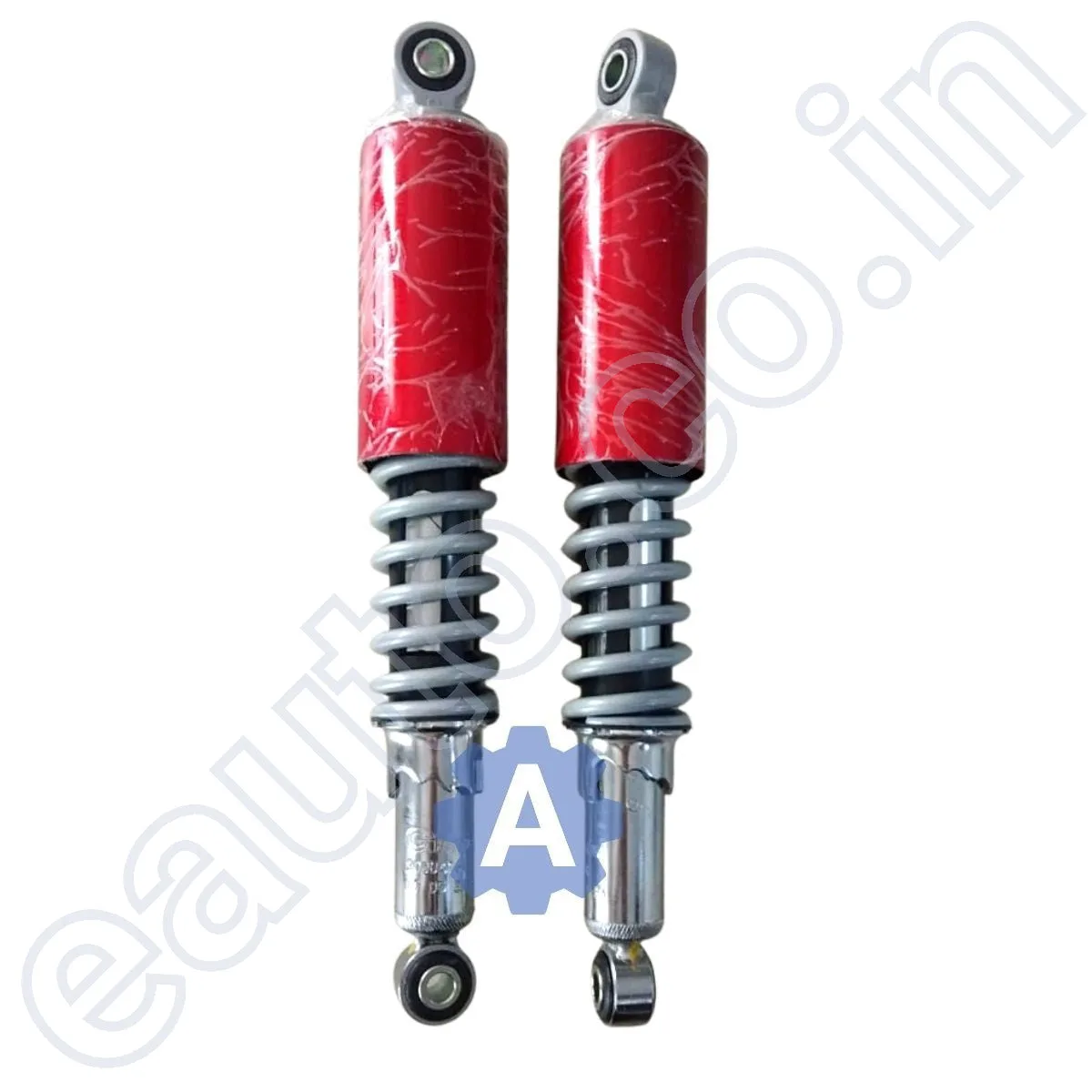 Rear Shock Absorber for Hero Splendor | Splendor Pro | Splendor Plus | Super Splendor | CD Dawn | CD Deluxe | HF Dawn | HF Deluxe | Set of 2 | RED 3