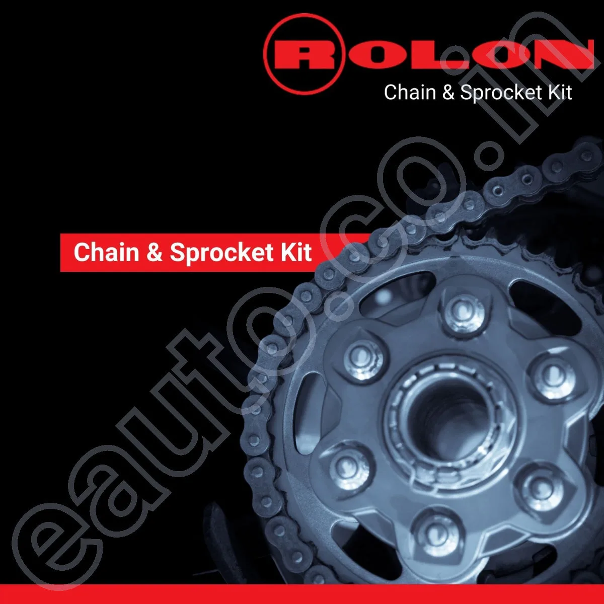 Rolon Chain Sprocket Kit for Bajaj Pulsar 150 AS/ 150 RS(4Hole|45T-15T-134L) 2