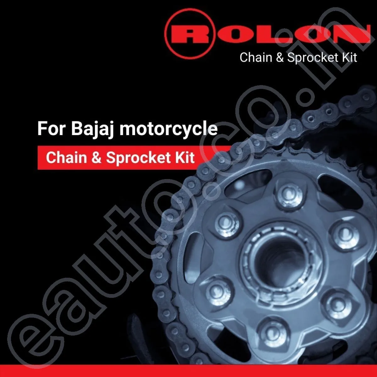 ROLON Chain Sprocket Kit for Bajaj Pulsar 180 UG4 (39T-14T-104L) 2