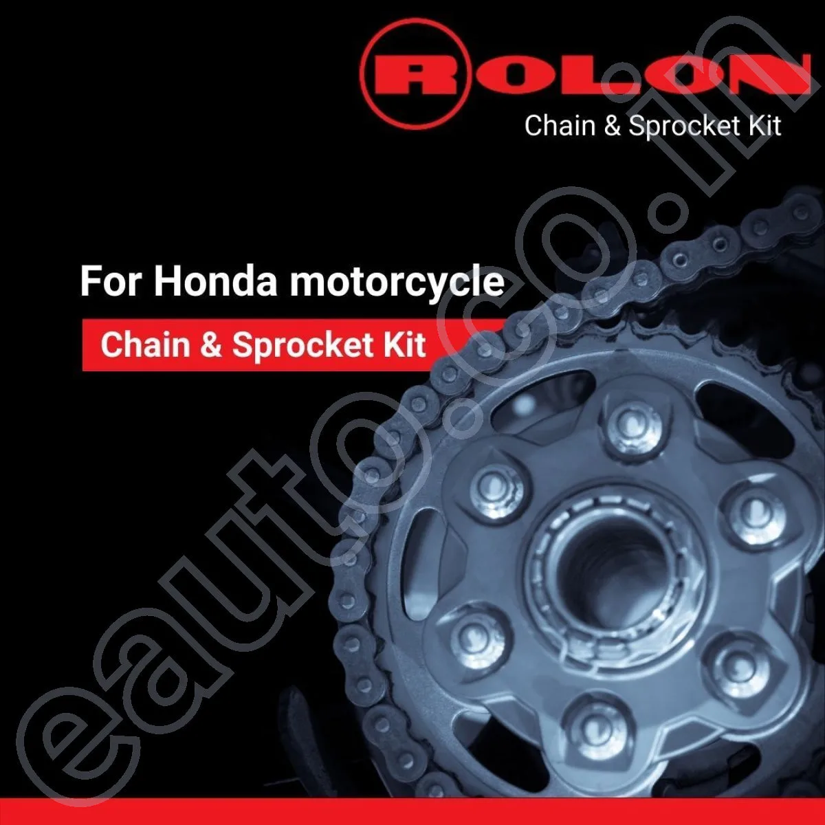 ROLON Chain Sprocket Kit for Honda CB Unicorn Dazzler 150 (4Hole|42T-15T-126L) 3