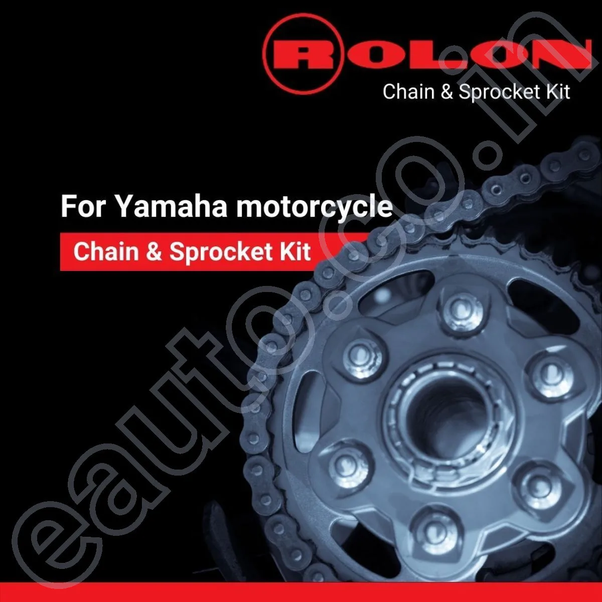 ROLON Chain Sprocket Kit for Yamaha FZ16 | FZS | FAZER 150 (6Hole|40T-14T-128L) 2