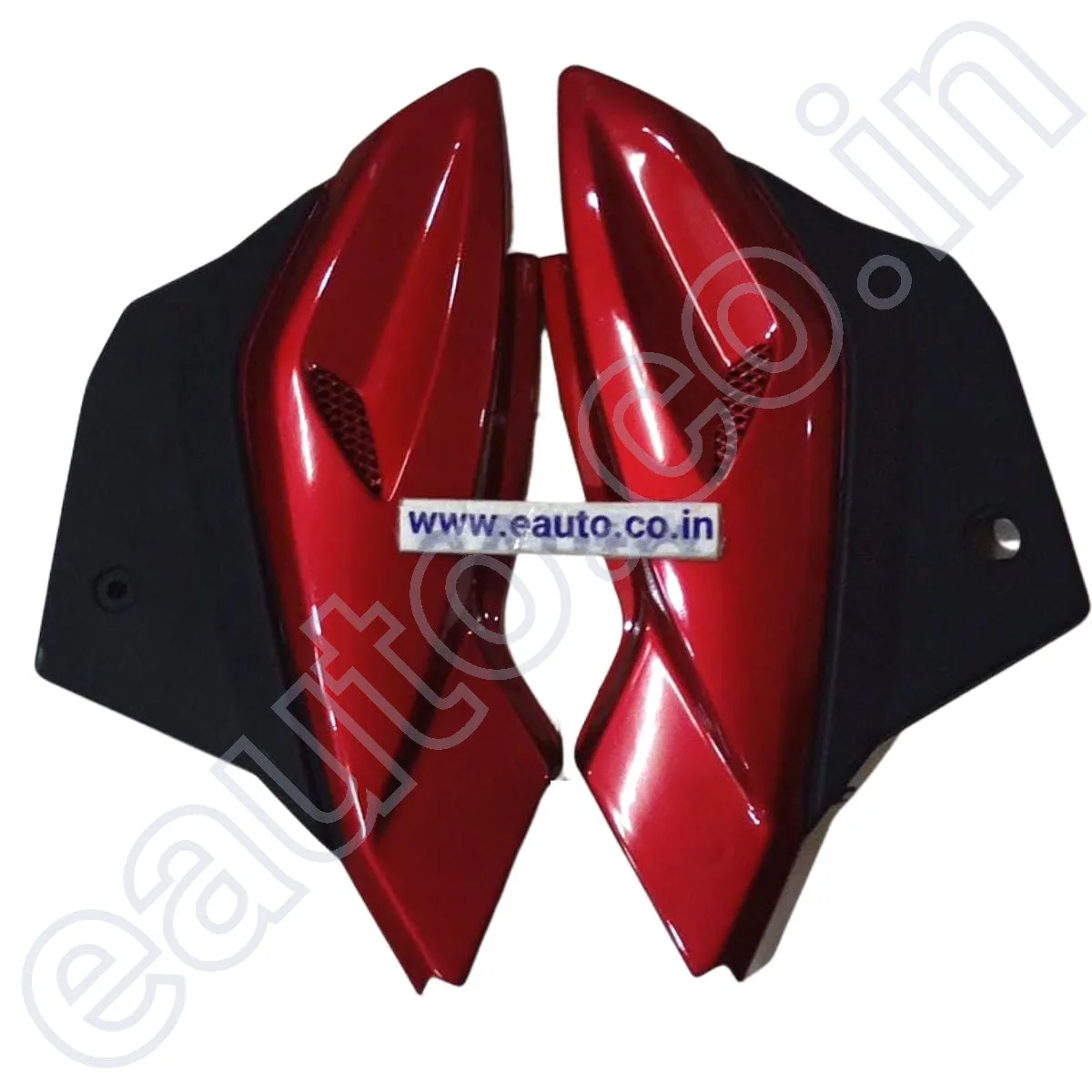 Side Panel for Bajaj Pulsar 150 | Digital Model | With Jaali | Red 2