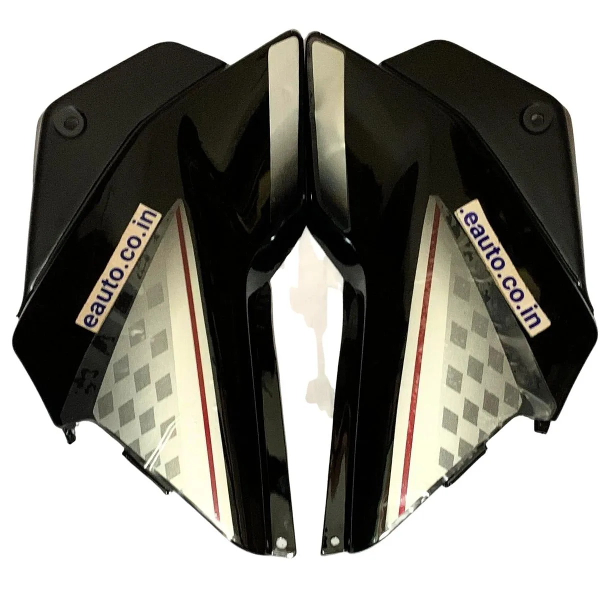 Side Panel for Hero Glamour | Type 2 | Type7 Sticker | Black & Silver Colour