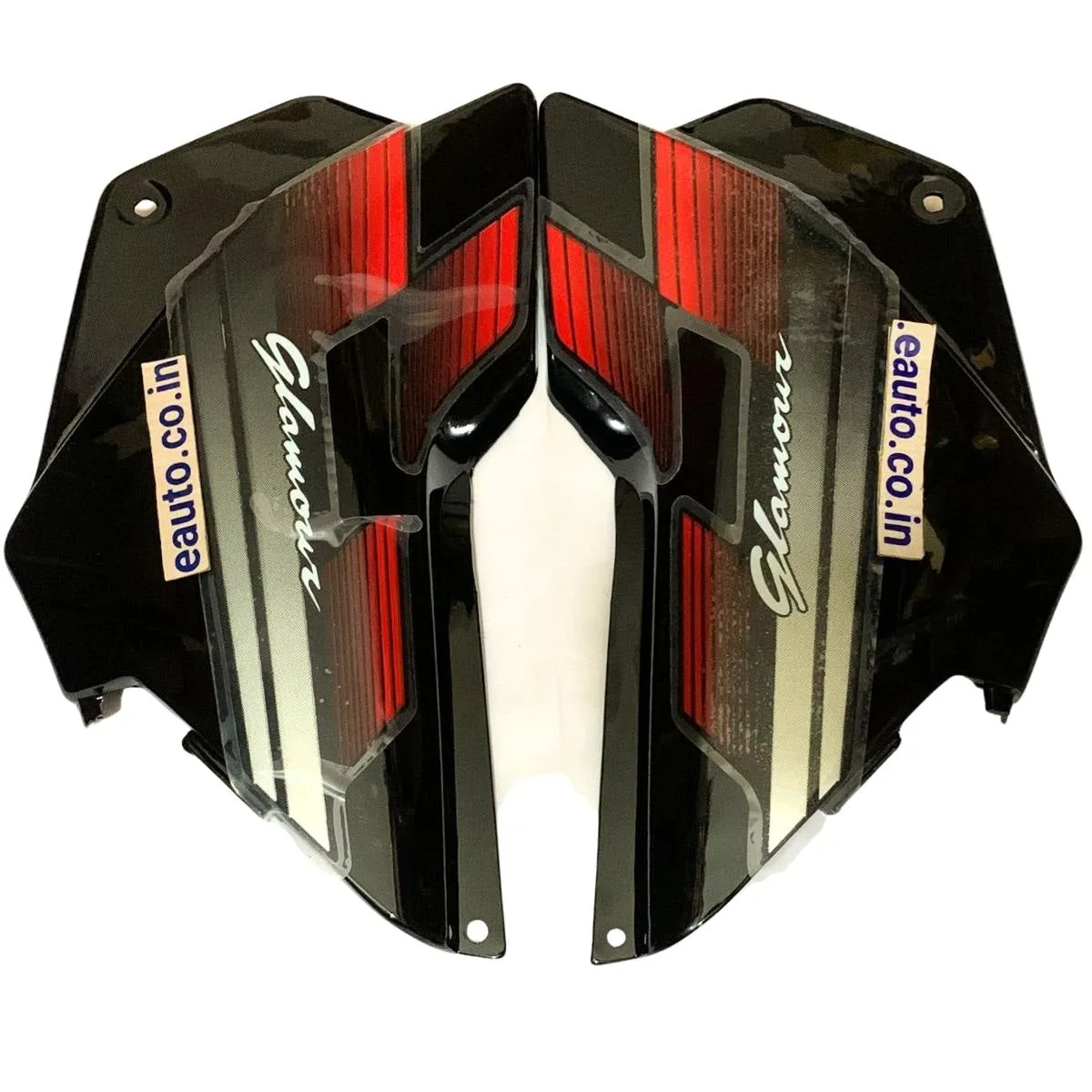 Side Panel for Hero Glamour | Type1 | ASFS | Black & Red Colour