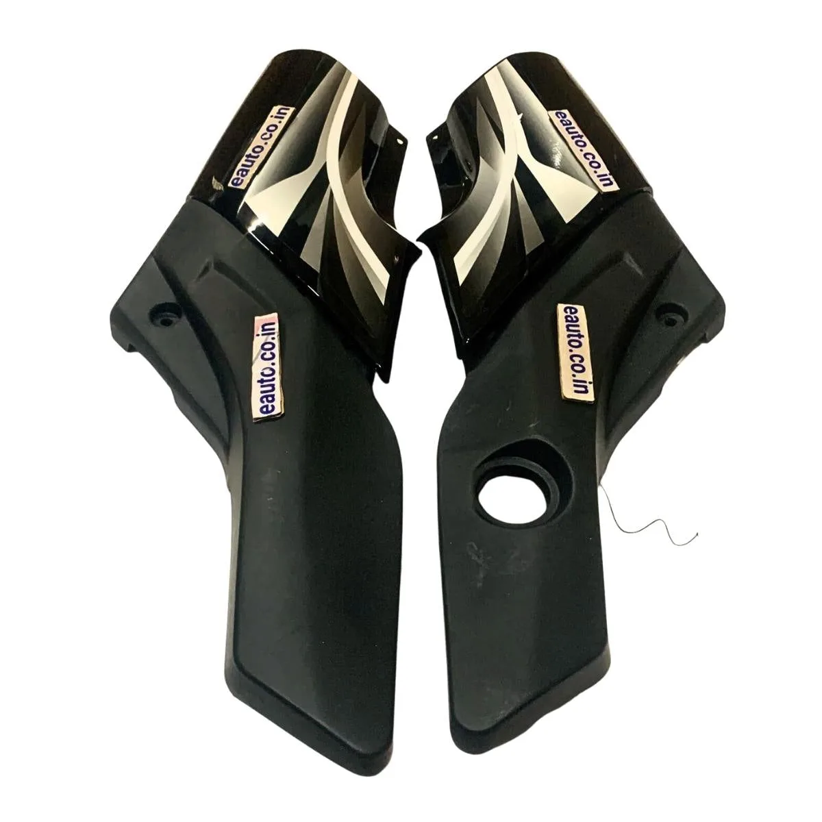 Side Panel for Hero Passion | 2016 Model | Set of 4 | Black & Silver Colour