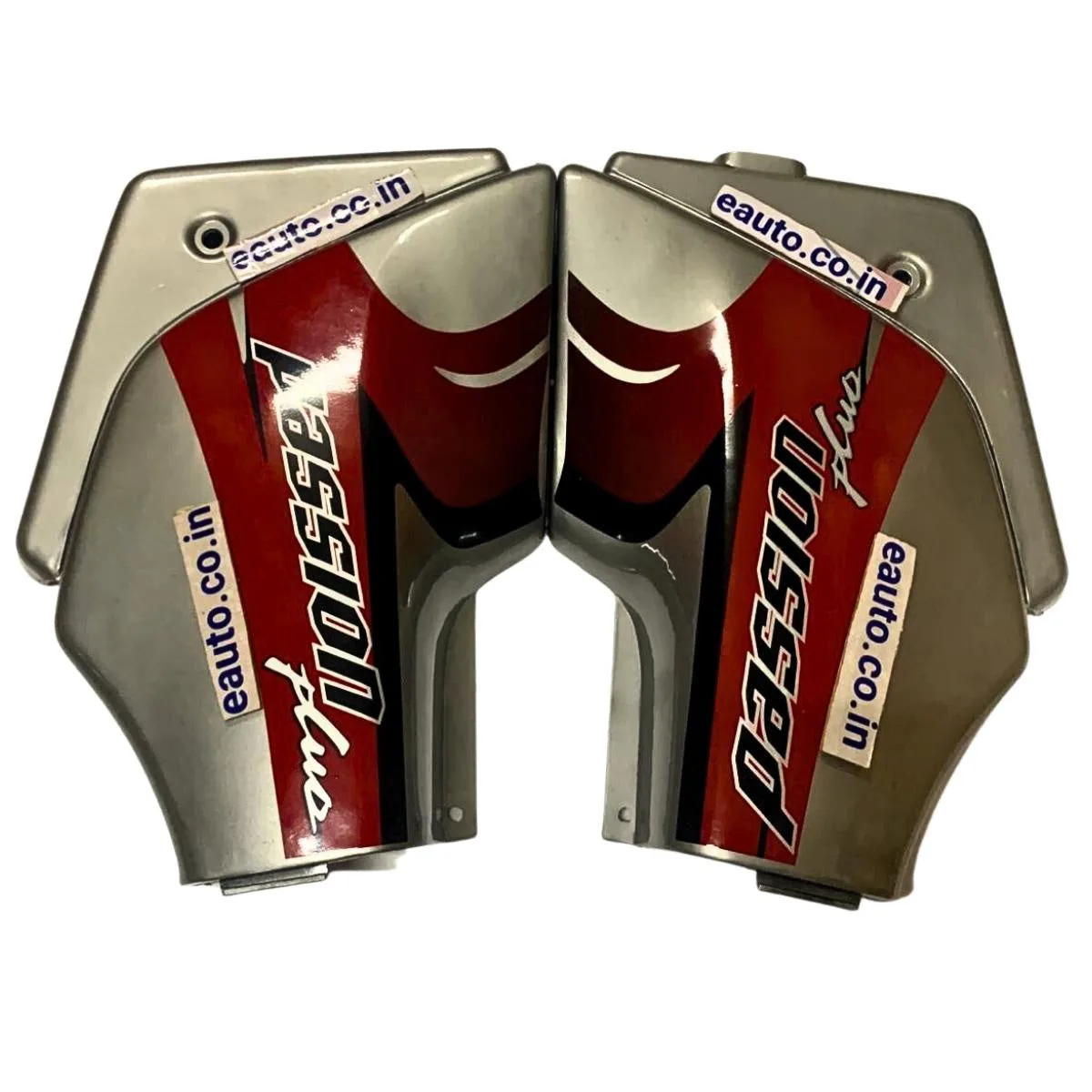 Side Panel for Hero Passion Plus | D Silver & Red Colour