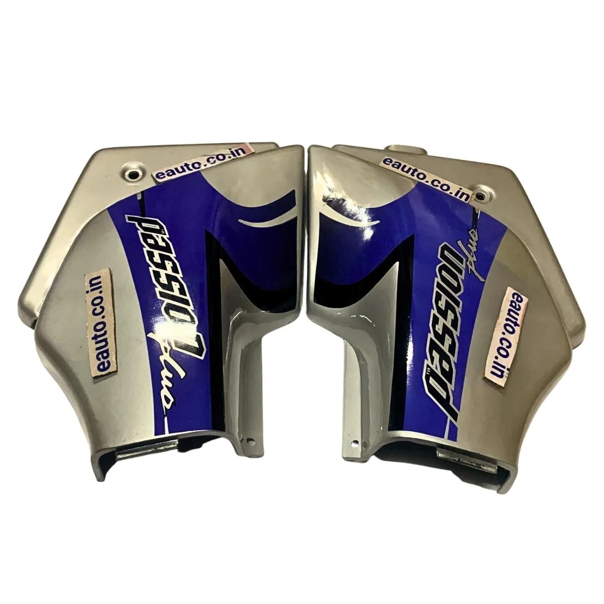 Side Panel for Hero Passion Plus | Silver & Blue Colour