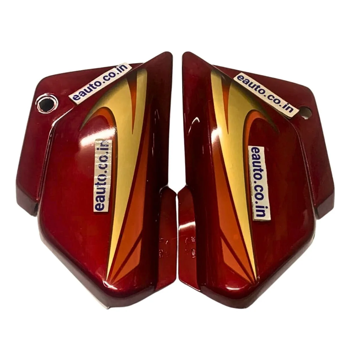 Side Panel for Hero Splendor | Alloy Wheel | Red & Orange Colour