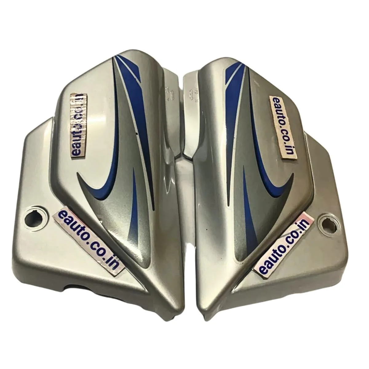 Side Panel for Hero Splendor | Alloy Wheel | Silver & Blue Colour