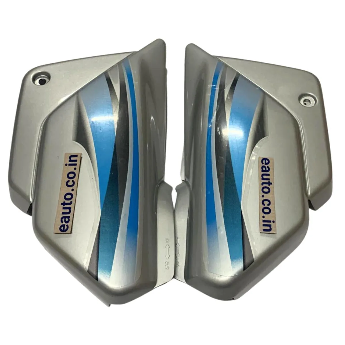 Side Panel for Hero Splendor BS6 | 2020 Model | Both Side Nut Bolt | Silver & Blue Colour